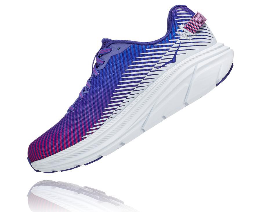 Zapatillas Running Hoka One One Mujer - Rincon 2 - Azules/Blancas - SBF217304